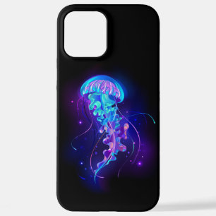 Kleurrijke gloeiende kwal iPhone 12 pro max hoesje