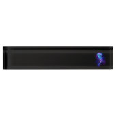 Kleurrijke gloeiende kwal naambordje (Voorkant)