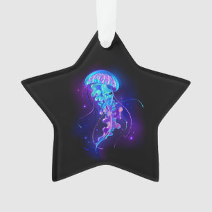 Kleurrijke gloeiende kwal ornament