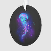 Kleurrijke gloeiende kwal ornament (voorkant)