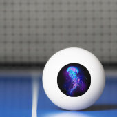 Kleurrijke gloeiende kwal pingpongbal (Net)
