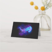 Kleurrijke gloeiende kwal plaatskaartje (Achterkant)