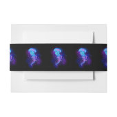 Kleurrijke gloeiende kwal uitnodigingen wikkel (Voorkant Voorbeeld)