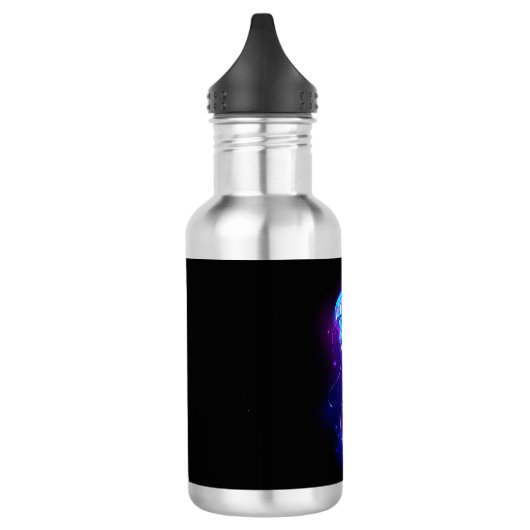 Kleurrijke gloeiende kwal waterfles  (Links)