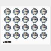 Kleurrijke gloeiingspi - wiskunde sticker (Vel)