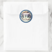 Kleurrijke gloeiingspi - wiskunde sticker (Tas)