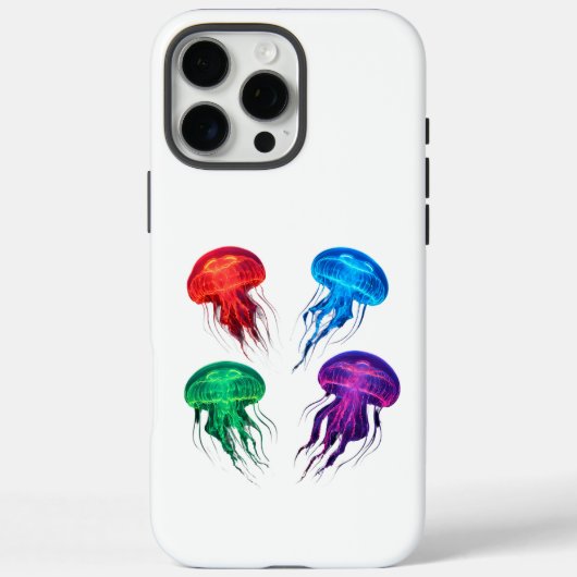 Kleurrijke Glowing Jellyfish Art Case-Mate iPhone Case (Achterkant)