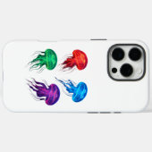 Kleurrijke Glowing Jellyfish Art Case-Mate iPhone Case (Achterkant (horizontaal))