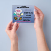 Kleurrijke Gnome Save The Date Bake-off wedstrijd  Flyer (Hand)