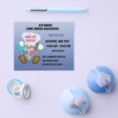 Kleurrijke Gnome Save The Date Bake-off wedstrijd  Flyer (Enkel)