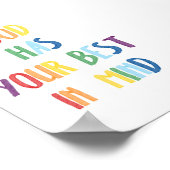 Kleurrijke God heeft je beste poster in gedachten (Hoek)