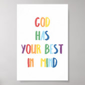 Kleurrijke God heeft je beste poster in gedachten (Voorkant)