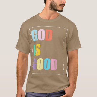 Kleurrijke God is goed T-shirt