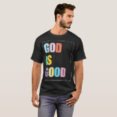 Kleurrijke God is goed T-shirt (Voorkant volledig)