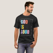 Kleurrijke God is goed T-shirt (Voorkant volledig)