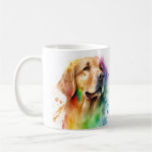 Kleurrijke Golden Retriever Dog Pet Coffee Mok, Cu Koffiemok (Links)