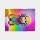 Kleurrijke Goldendoodle Kinderdeken Fleece Deken (Voorkant (Horizontaal))