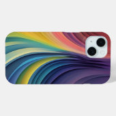 Kleurrijke Golf Abstracte Kunst Case-Mate iPhone Case (Achterkant (horizontaal))