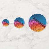 Kleurrijke golf confetti (Achterkanten)