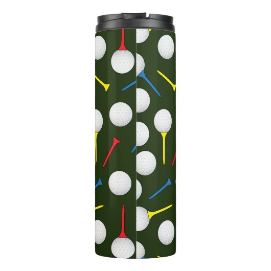 Kleurrijke Golf Patroon Monogram Thermosbeker (Achterkant)