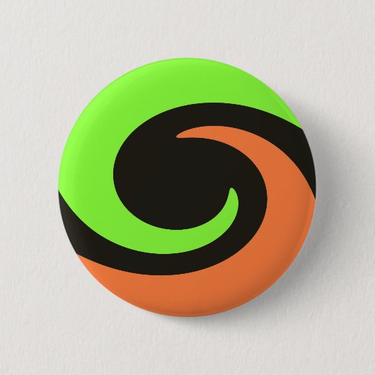 kleurrijke golf ronde button 5,7 cm (Voorkant)