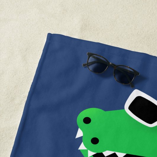 Kleurrijke golfbreker strandlaken (In situ)