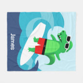 Kleurrijke golfgeleiderslang voor het surfen van a fleece deken (Voorkant (Horizontaal))