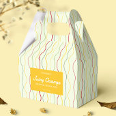 Kleurrijke golflijnen geveldoos zeep merk verpakki bedankdoosjes