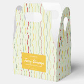 Kleurrijke golflijnen geveldoos zeep merk verpakki bedankdoosjes (Geopend)