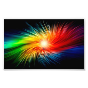 Kleurrijke golven 25,4 x 20,32 cm - Fotopapier Foto Afdruk