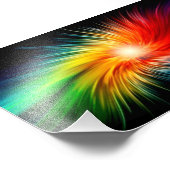 Kleurrijke golven 25,4 x 20,32 cm - Fotopapier Foto Afdruk (Hoek)