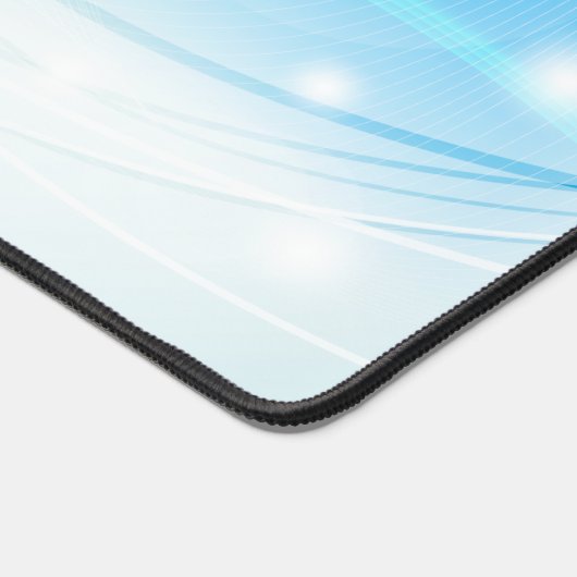 Kleurrijke golven Blauwe achtergrond Bureaumat (Hoek)