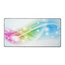 Kleurrijke golven Blauwe achtergrond