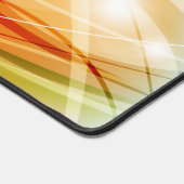 Kleurrijke golven Blauwe achtergrond Bureaumat (Hoek)