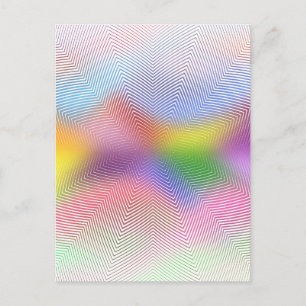 Kleurrijke golven: briefkaart