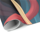 Kleurrijke golven cadeaupapier (Rol Hoek)