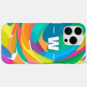 Kleurrijke golven crashen Case-Mate iPhone case (Achterkant (horizontaal))