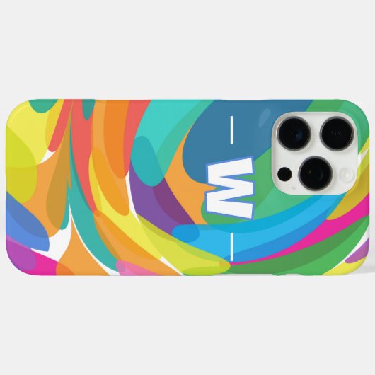 Kleurrijke golven crashen Case-Mate iPhone case (Achterkant (horizontaal))