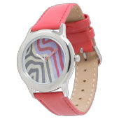 Kleurrijke golven eWatch horloge (Gekanteld)