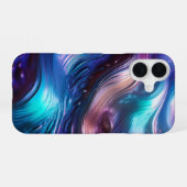 Kleurrijke Golven iPhone 16 Hoesje (Achterkant horizontaal)
