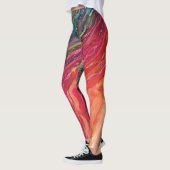 Kleurrijke golven Leggings (Links)