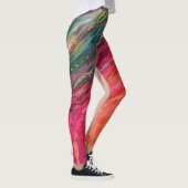 Kleurrijke golven Leggings (Rechts)