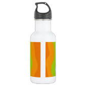 Kleurrijke golven met monogram waterfles (Achterkant)