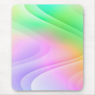 kleurrijke golven mousepad muismat