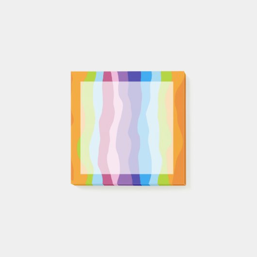 Kleurrijke Golven Post-it® Notes (Voorkant)