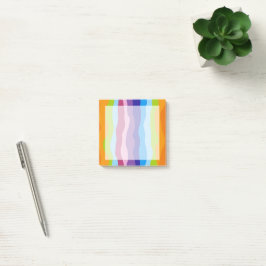 Kleurrijke golven post-it® notes