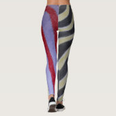 Kleurrijke golvende leggings (Achterkant)