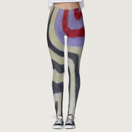 Kleurrijke golvende leggings