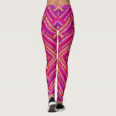 Kleurrijke golvende patronen leggings (Achterkant)