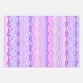 Kleurrijke golvende strepen inpakpapier vel (Voorkant)